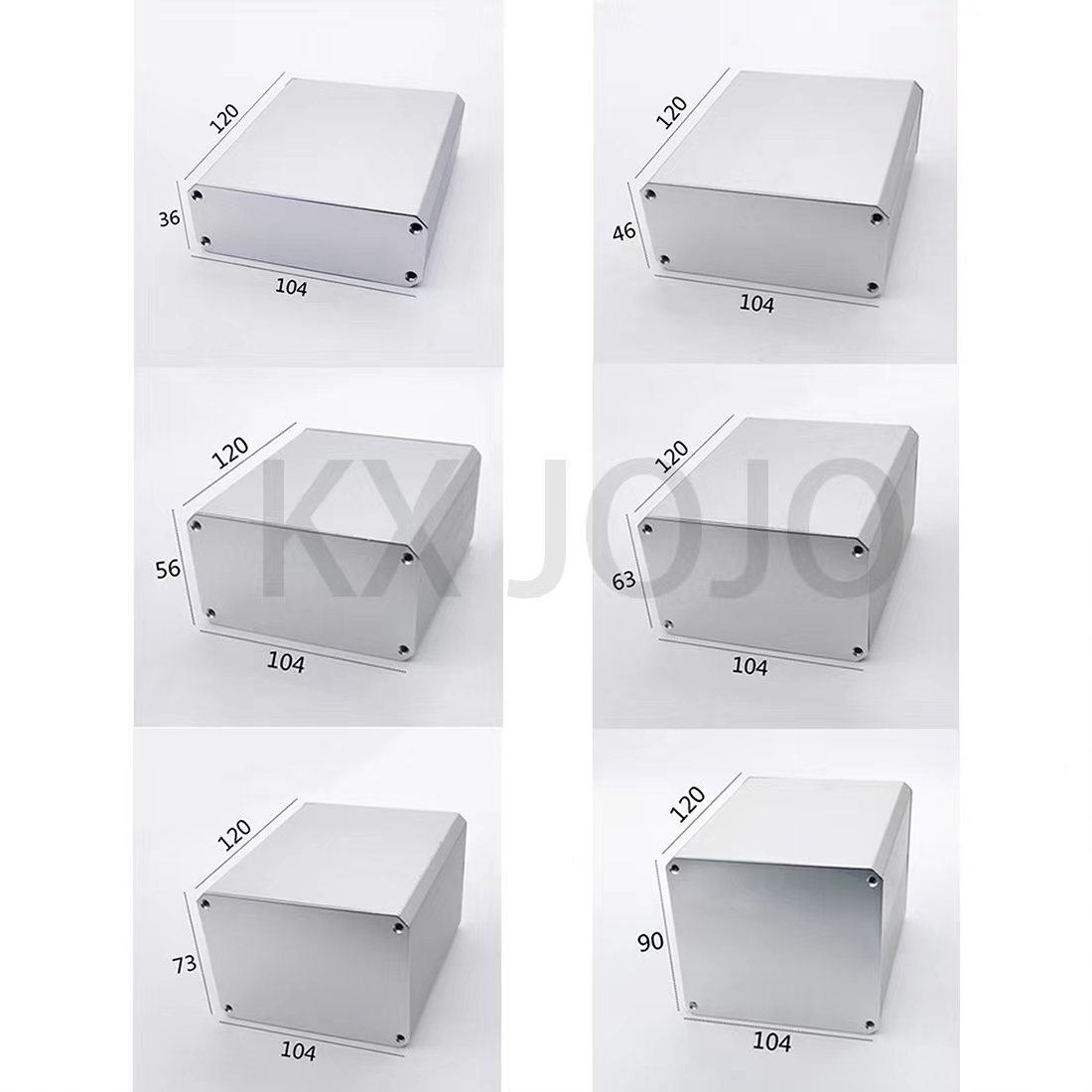 Diy Electronics Case - Alüminyum muhafaza 104*36/46/56/63/73/90*120mm kutu PCB enstrüman