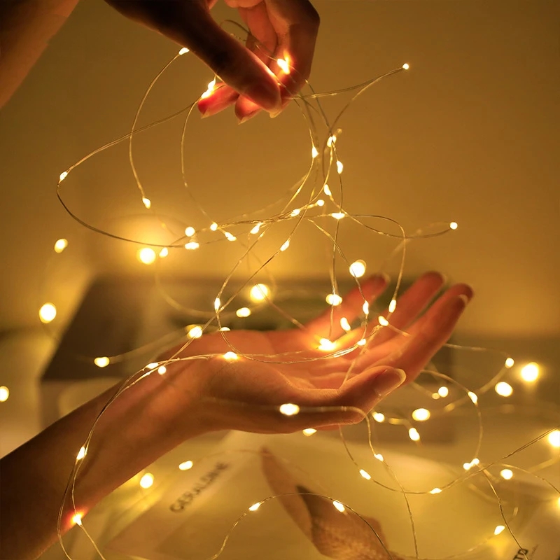 Diy Electronics News - LED Peri Işıklar Dize Düğme Pil