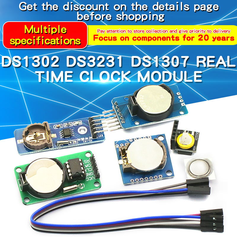 Rtc Module Ds3231 - 1 adet DS1302/DS1307/PCF8563/DS3231 AT24C32 I2C IIC