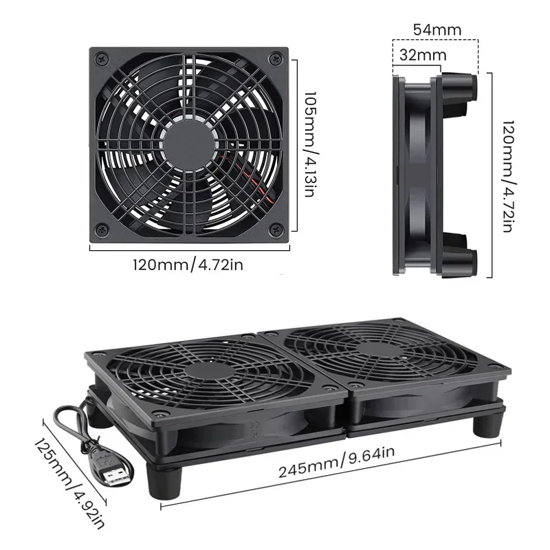 Router Soğutma Fanı Yüksek Hav - Diy Electronics Case incelemesi ve fiyatı