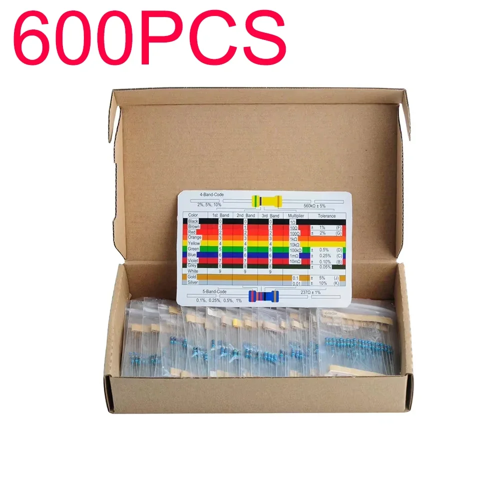 600 adetlik, 1/4W güç değerine - Arduino Diy Electronics incelemesi ve fiyatı
