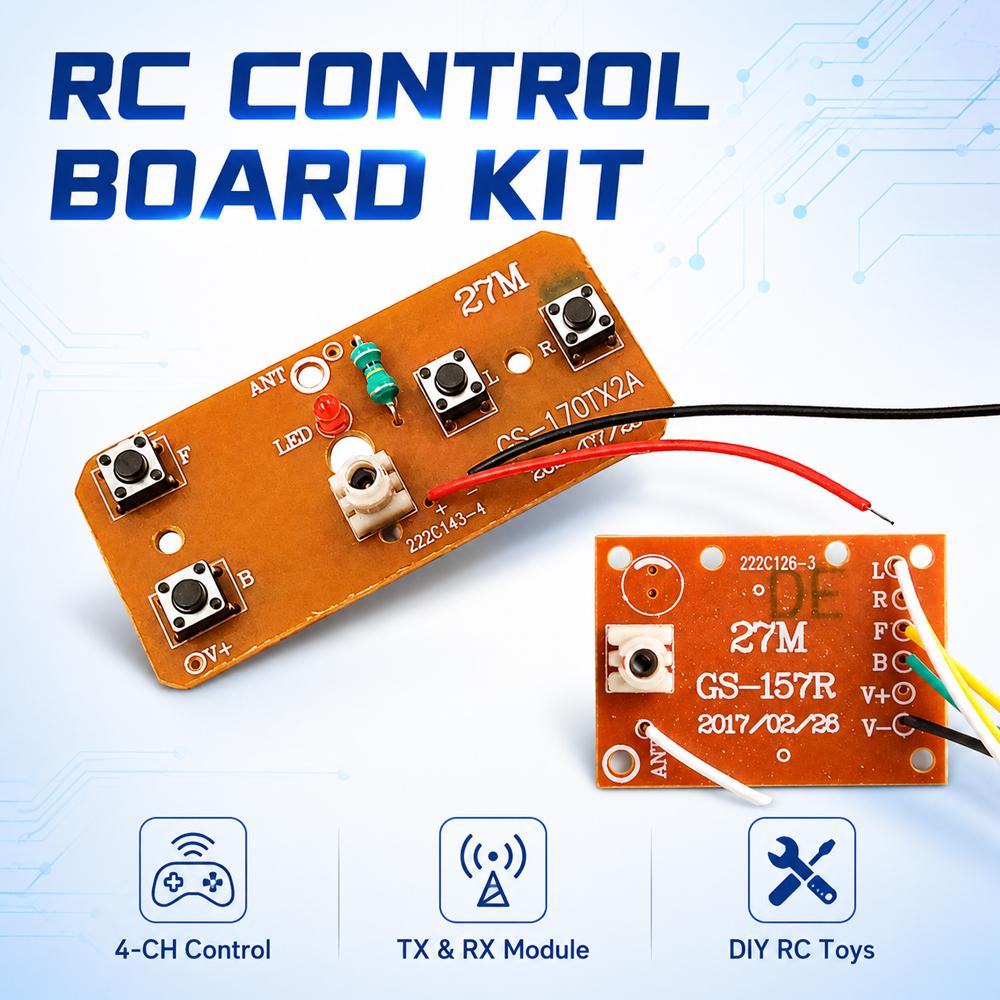27MHz Uzaktan Kumanda Kiti 4CH - Diy Electronic Modules incelemesi ve fiyatı