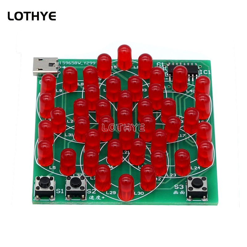 43 LED çok tarzı desen elektro - Diy Elektronik incelemesi ve fiyatı