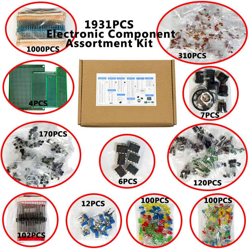 1900PCS Elektronik Bileşen Kit - Diy Elektronik incelemesi ve fiyatı